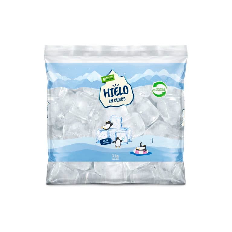 Hielo en Cubos Bolsa Tottus 1 Kg