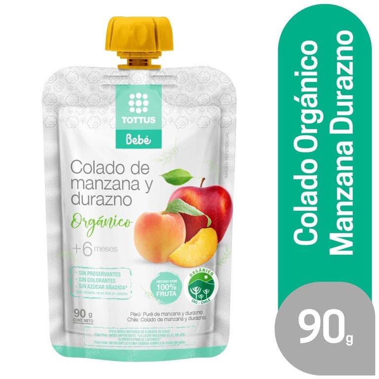 Colado de Manzana y Durazno Orgánico
