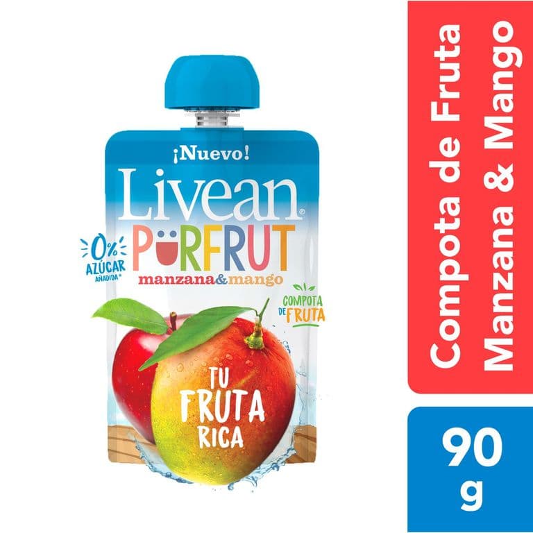 Compota Livean Manzana Mango 90 g