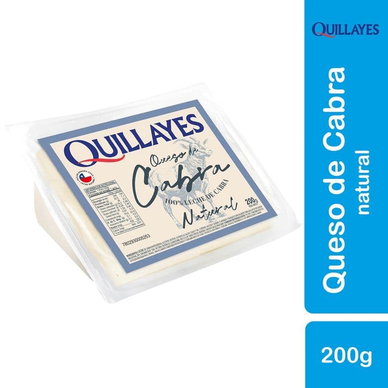 Queso Cabra Quillayes Envasado Trozo 200 g