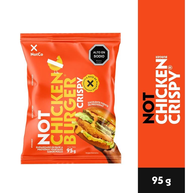 Hamburguesa Vegetal NotChicken Burger Crispy Congelada 95 gr