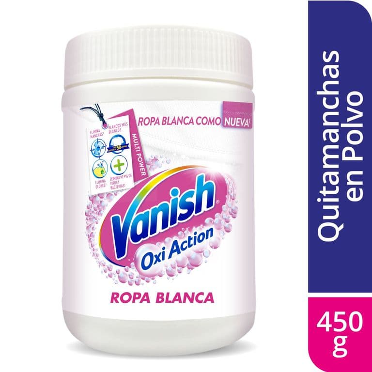 Quitamanchas en Polvo Ropa Blanca Vanish 450 gr