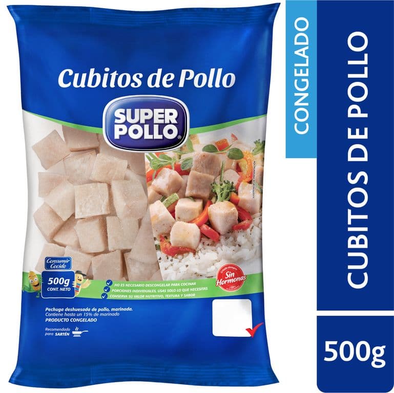Cubitos de Pollo Congelados 500 g
