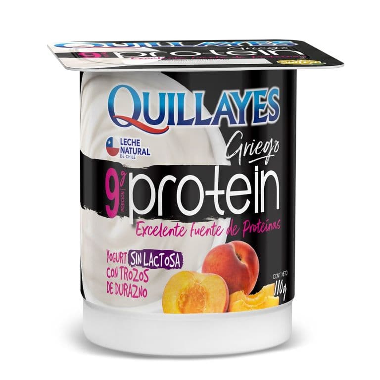 Yogurt Griego Quillayes Proteína Durazno 110 g