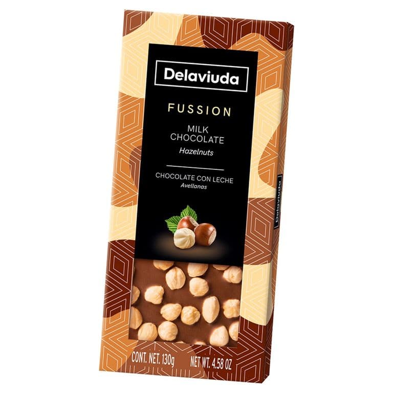 Tableta de Chocolate con Leche Avellana Delaviuda 120 g
