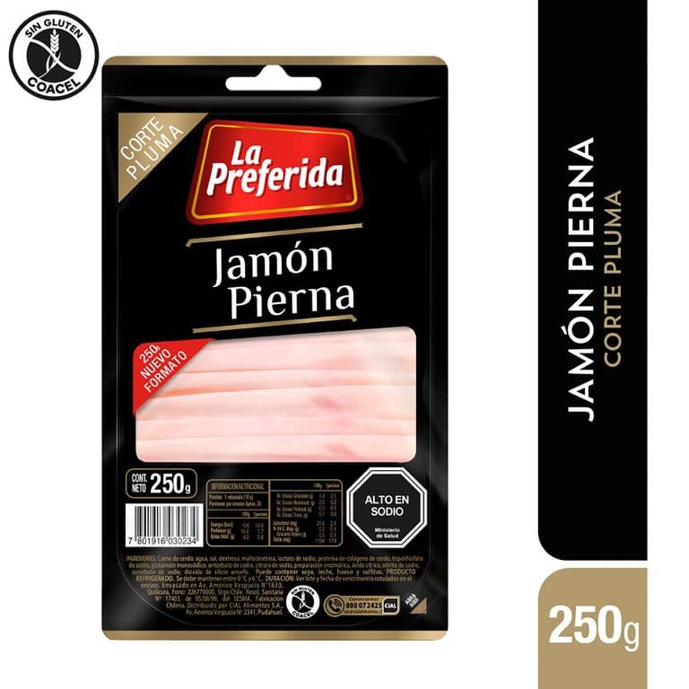 Jamón Pierna Corte Pluma