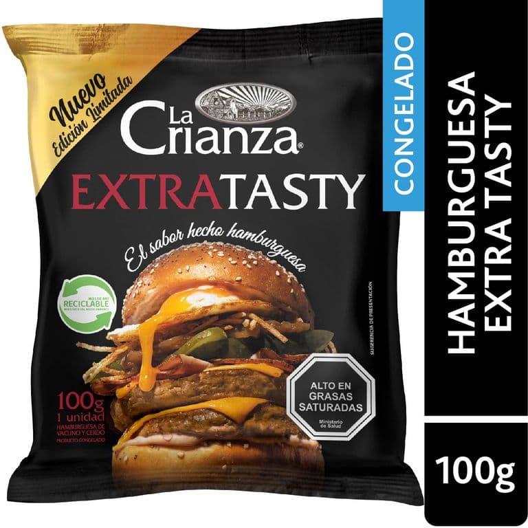 Hamburguesa de Vacuno La Crianza Extratasty 100 g