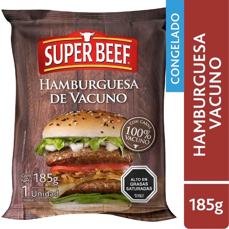 Hamburguesa de Vacuno Super Beef 185 g