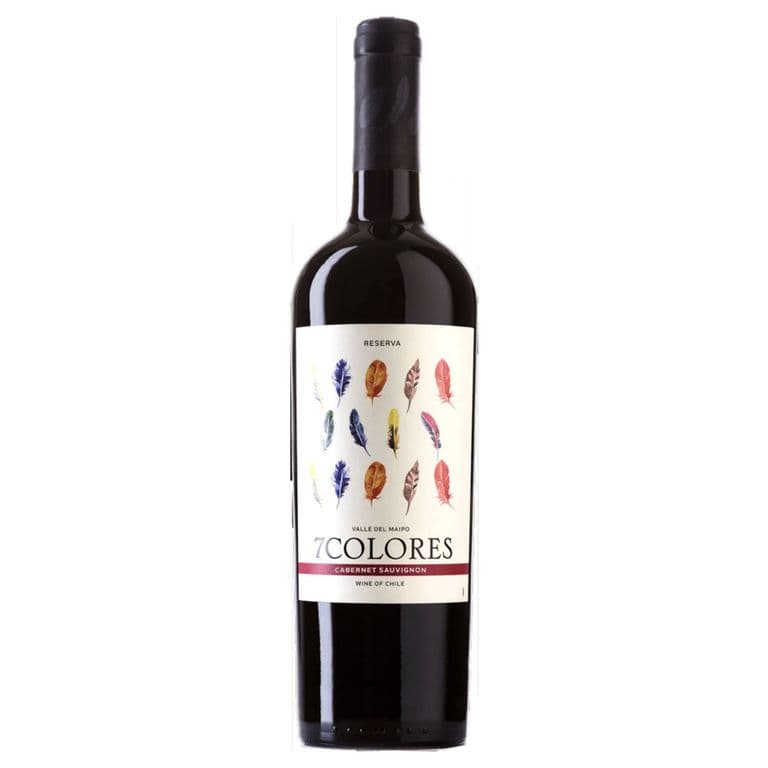 Vino 7 Colores Reserva Ensamblaje Cabernet Sauvignon País 750 cc
