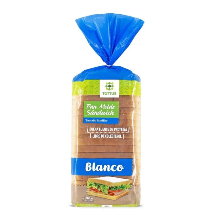Pan De Molde Sándwich 1 Un, 800 g