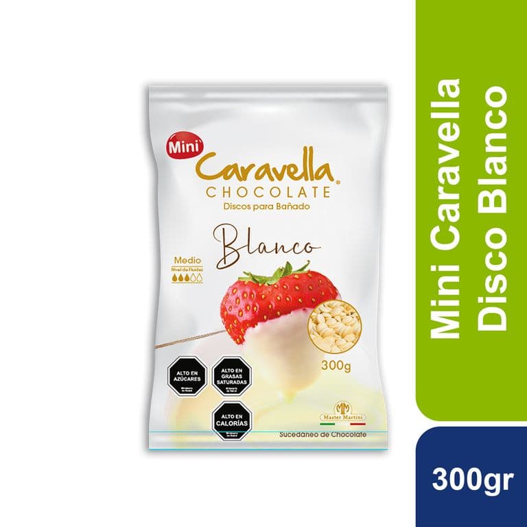 Cobertura Chocolate Blanco Caravella 300 g