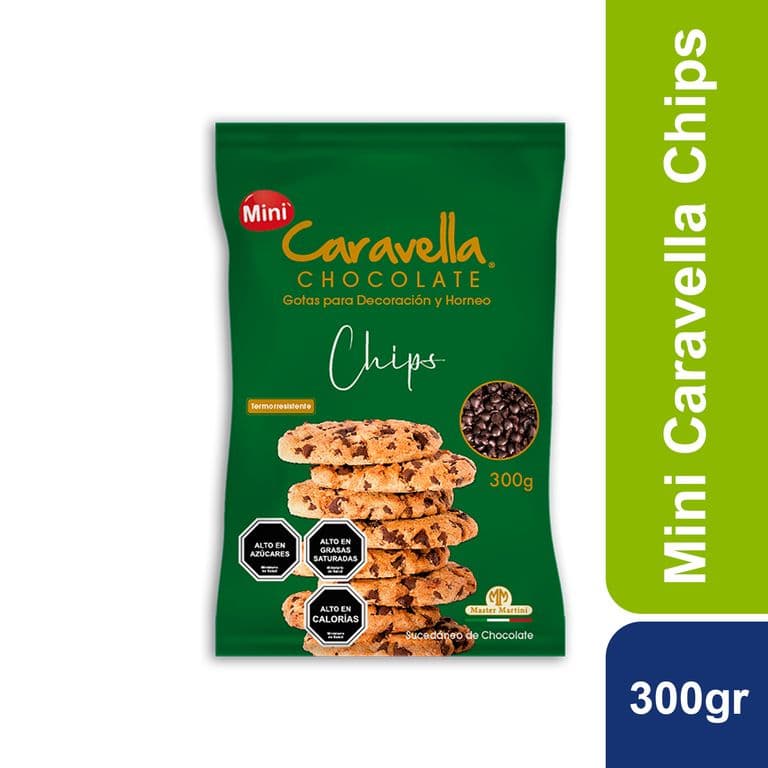 Cobertura Chocolate Chips Caravella 300 g