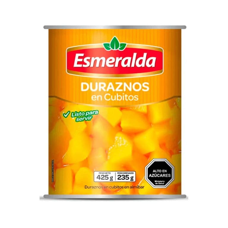 DURAZNO EN CUBITOS ESMERALDA 0.425 KL