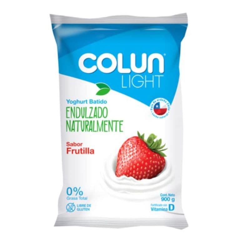 Yogurt Colun Light Frutilla 900 g