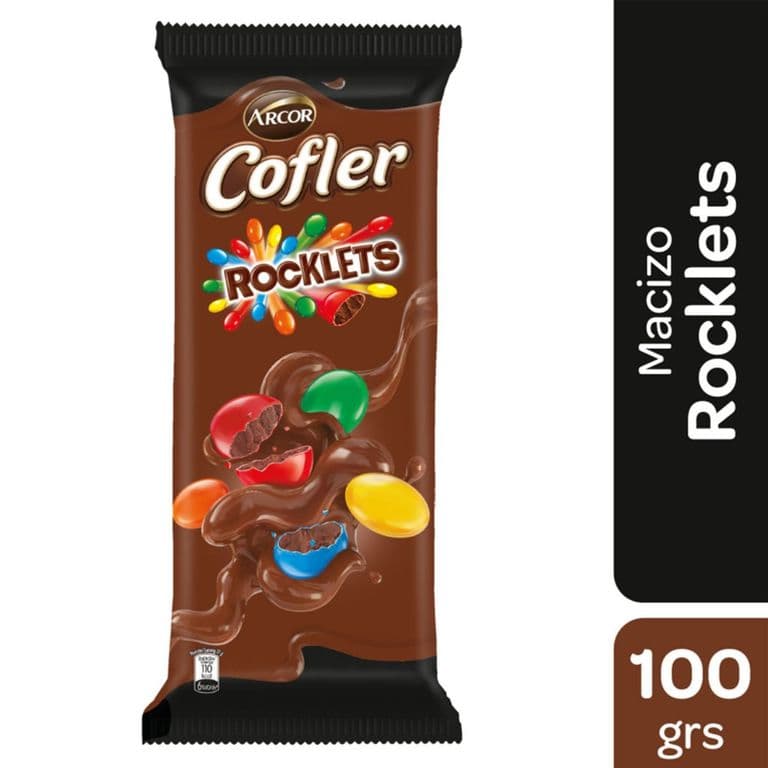Chocolate en Tableta Confit Cofler Rocklets  100 g