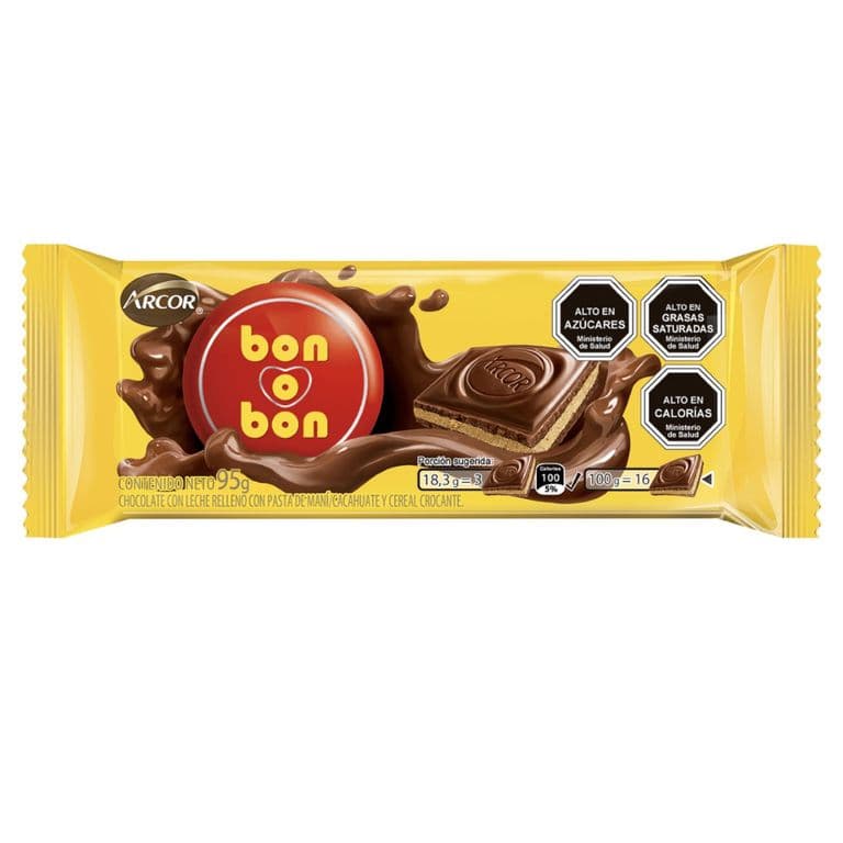 Chocolate con Leche Bon o Bon 95 g