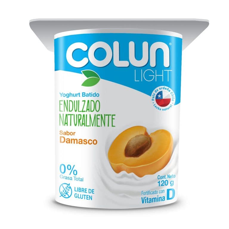 Yogurt Colun Light Damasco 120 g