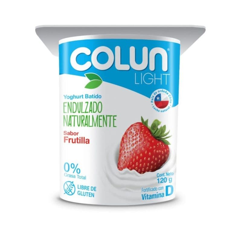 Yogurt Colun Light Frutilla 120 g