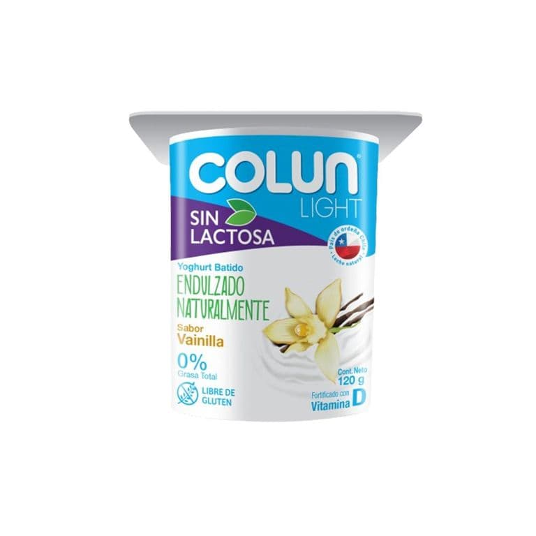 Yogurt Colun Sin Lactosa Vainilla 120 g