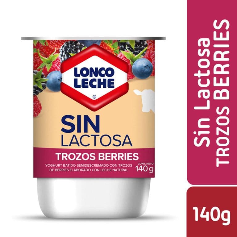 Yogurt Loncoleche Sin Lactosa Berries 140 g