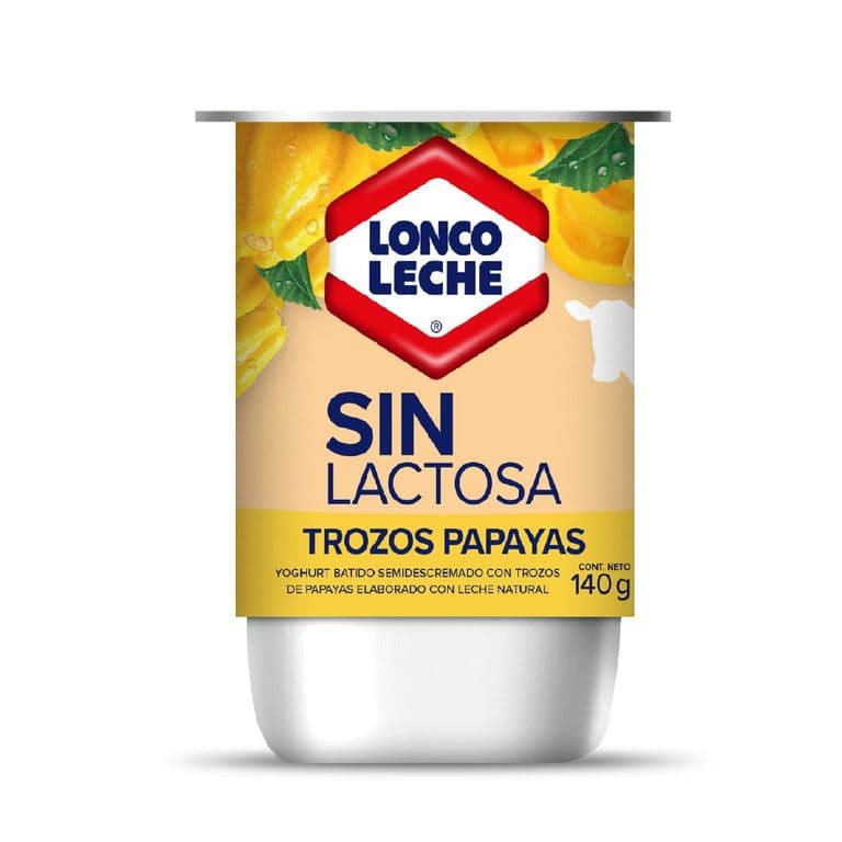 Yogurt Loncoleche Sin Lactosa Papaya 140 g