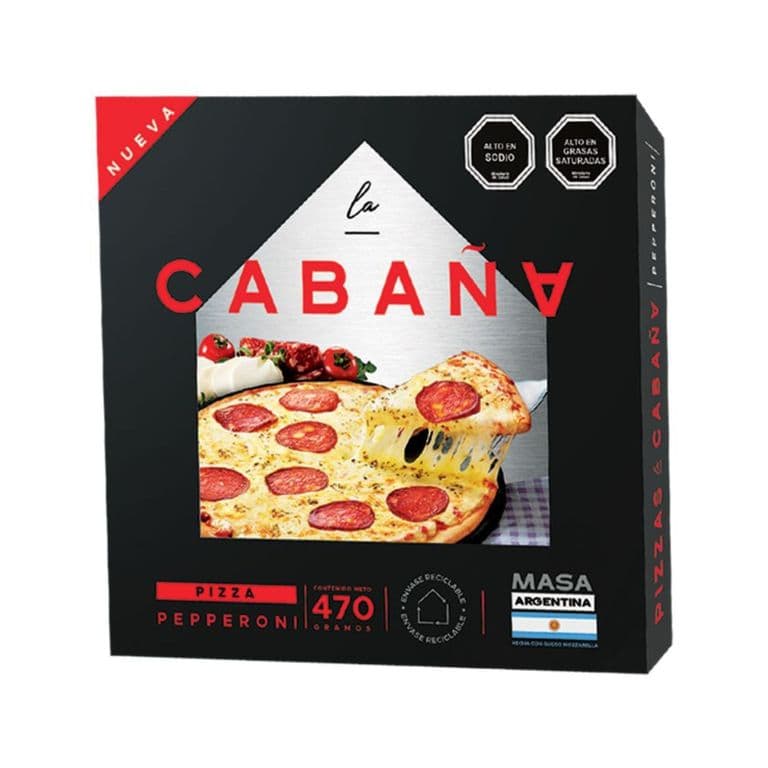Pizza Pepperoni Congelada La Cabaña 470 g
