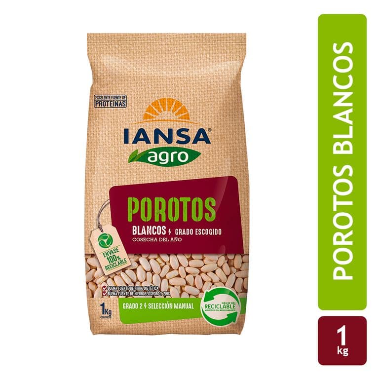 Porotos Blancos Iansa Agro 1 kg