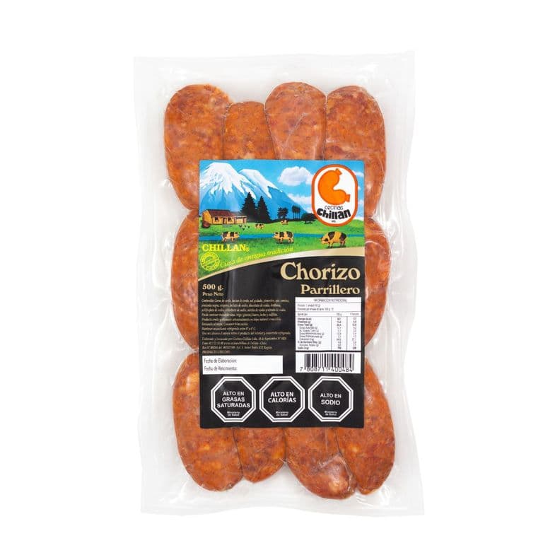 Chorizo Parillero Ahumado Chillan 500 g