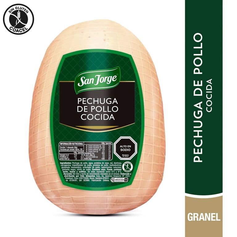 Pechuga de Pollo Cocida San Jorge a Granel