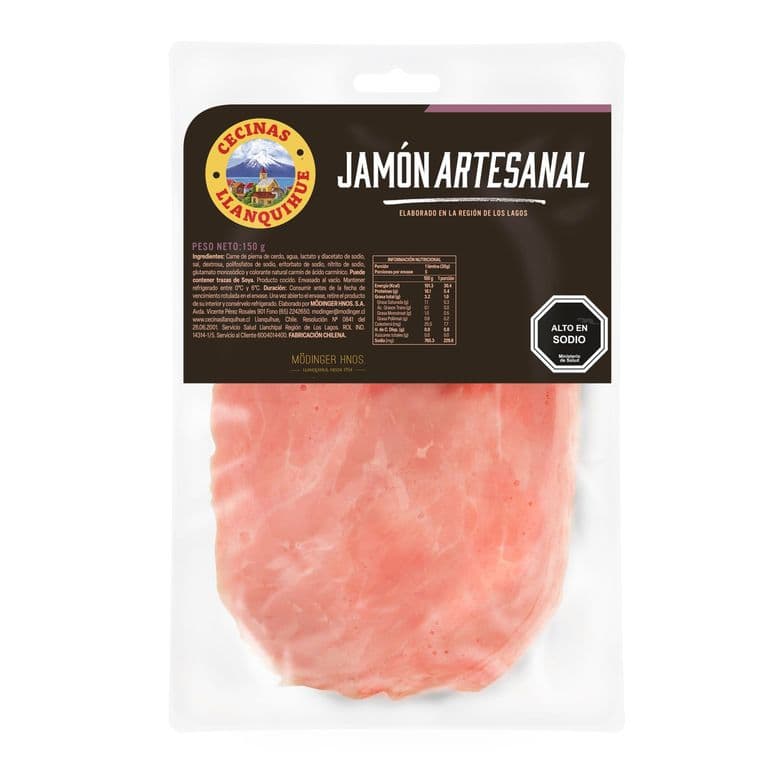 Jamón de Pierna de Cerdo Artesanal Llanquihue 150 g