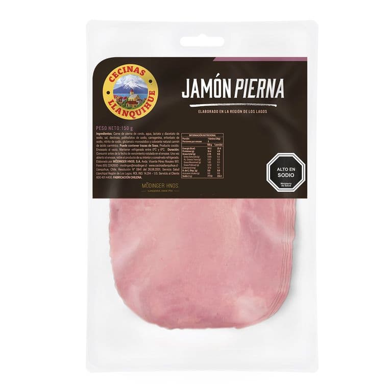 Jamón de Pierna Cerdo Llanquihue 150 g
