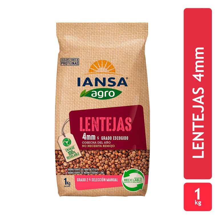 Lentejas 4 mm Iansa Agro 1 kg