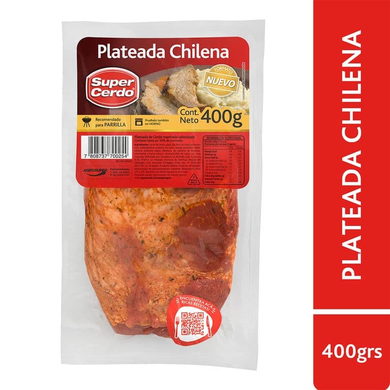 Plateada Lomo Chilena Cerdo Super Cerdo 400 g