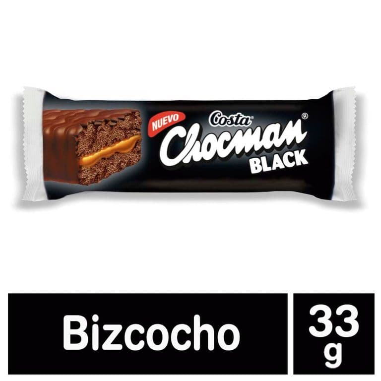 Bizcocho Chocman Black Chocolate Relleno 33 g