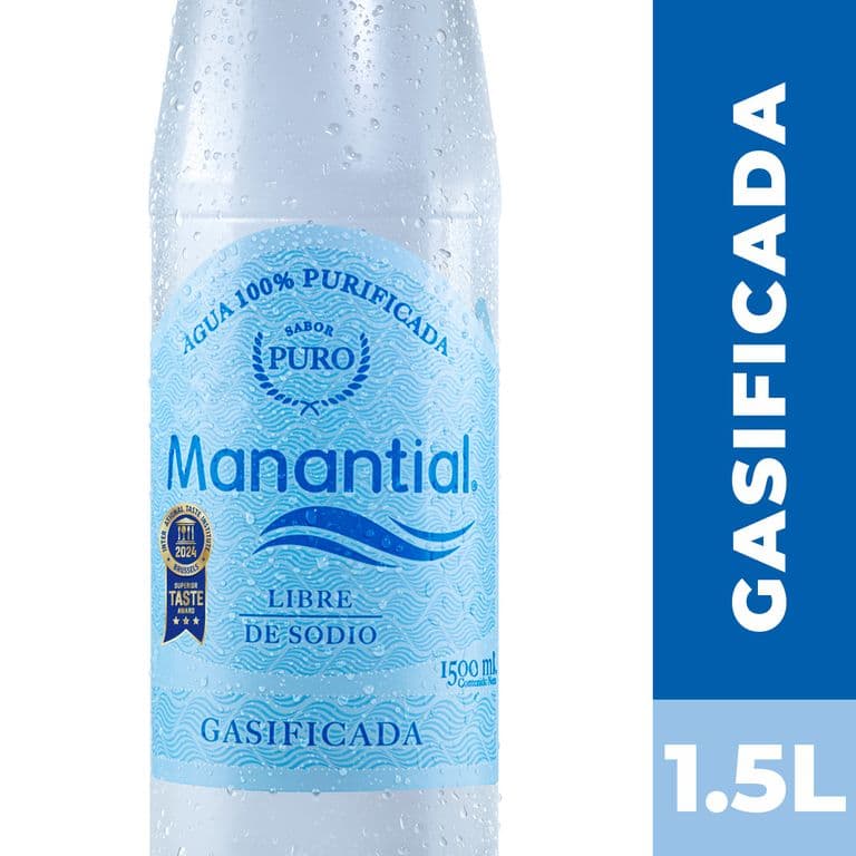 Agua con Gas Manantial 1.5 L