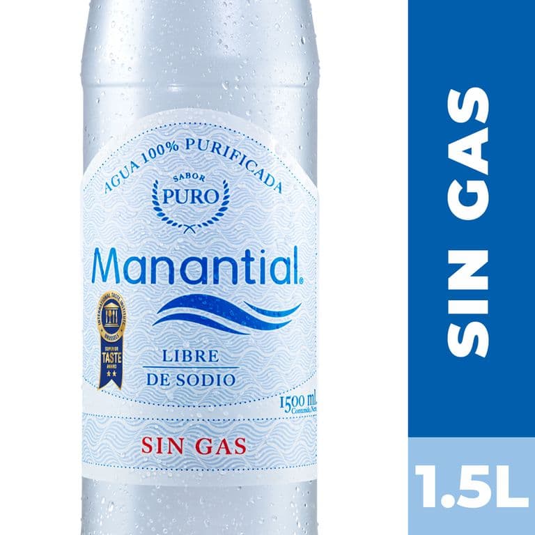 Agua sin Gas Manantial 1.5 L
