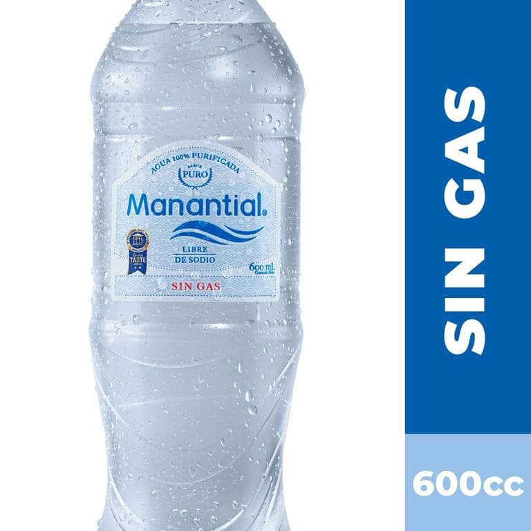 Agua sin Gas Manantial 600 ml