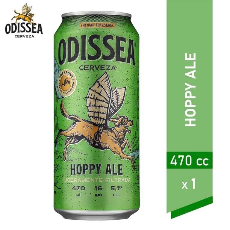 Cerveza Kross Odissea Hoppy Ale 5.1° 470 cc