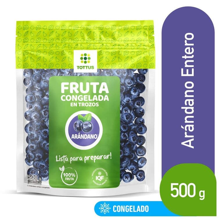 Arándanos Enteros Congelados Tottus 500 g