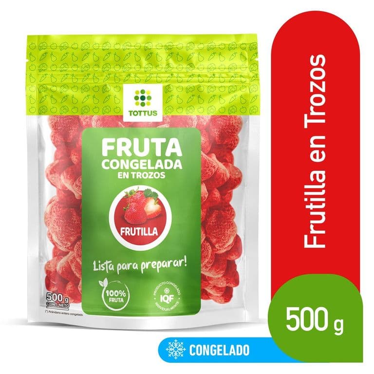 Frutilla en Trozos Congeladas Tottus 500 g