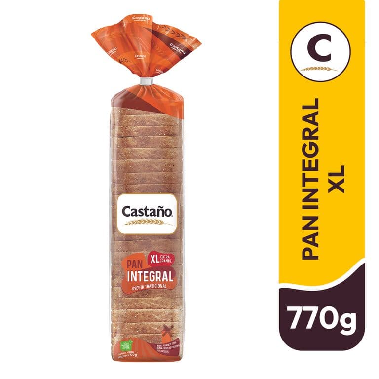 Pan de Molde XL Integral Castaño 770 g
