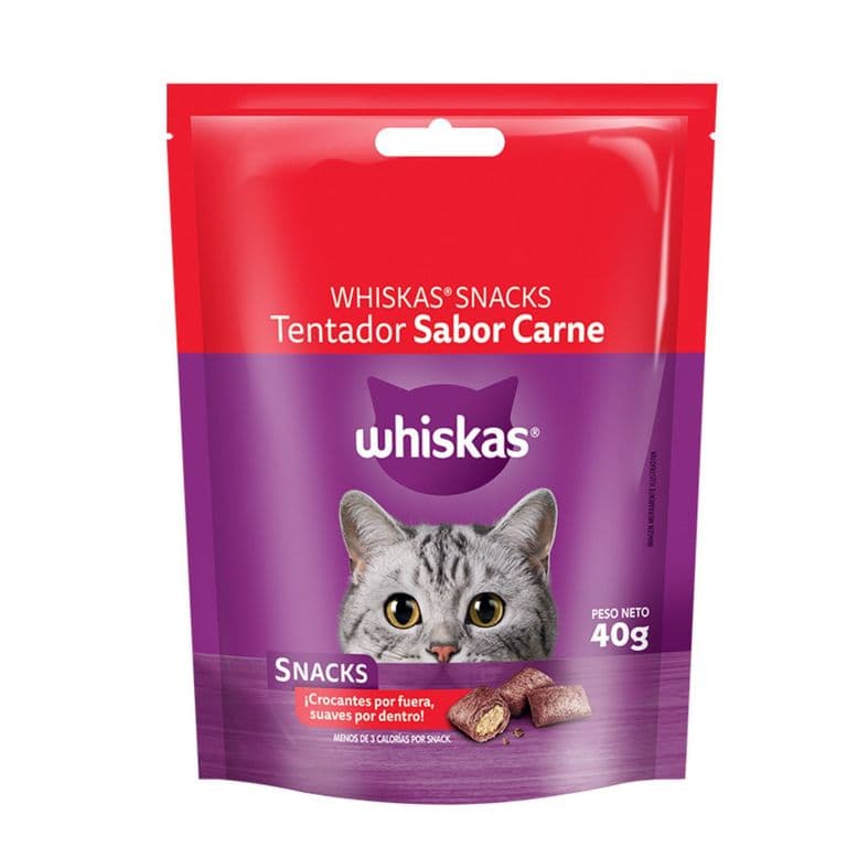 Snack Gato Whiskas Tentador Carne 40 g