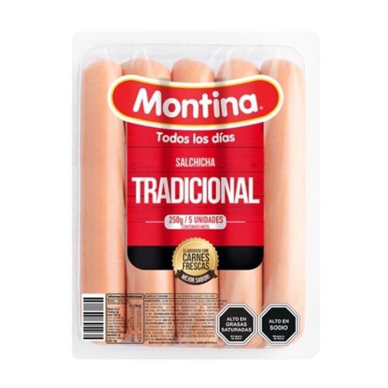 SALCHICHA TRADICIONAL 250G MONTINA GR