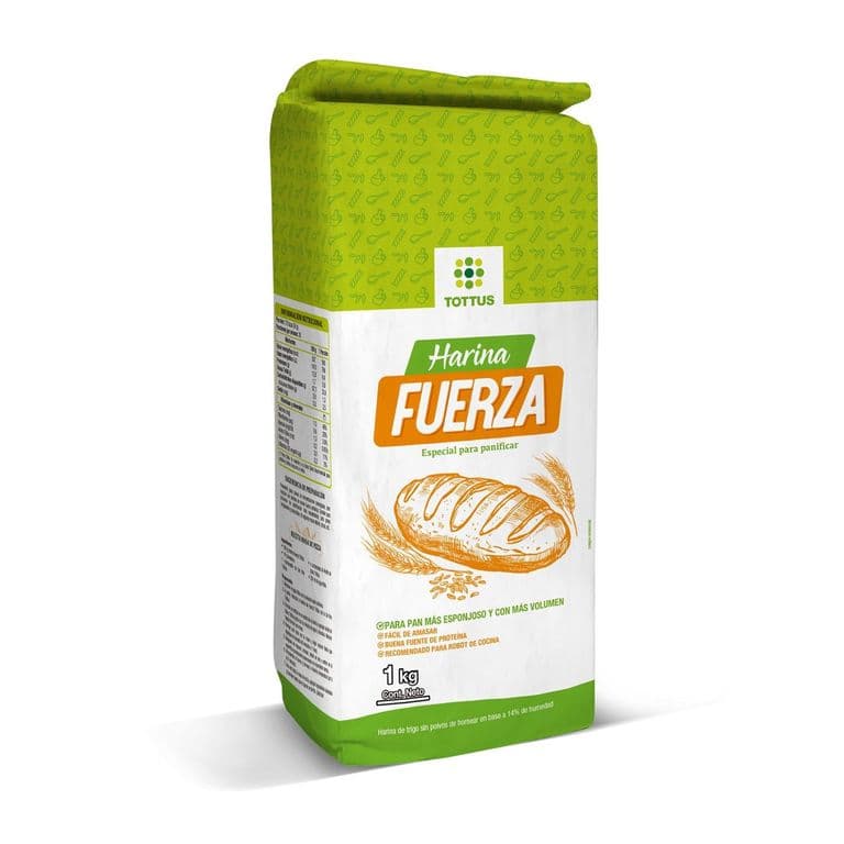 Harina sin Polvo de Hornear Fuerza Tottus 1 Kg