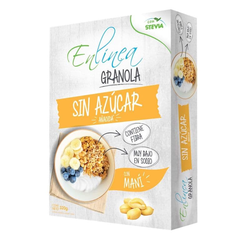 Granola con Maní Sin Azúcar Enlinea 320 g