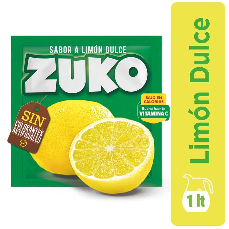 Jugo en Polvo Zuko Limón Dulce 15 g