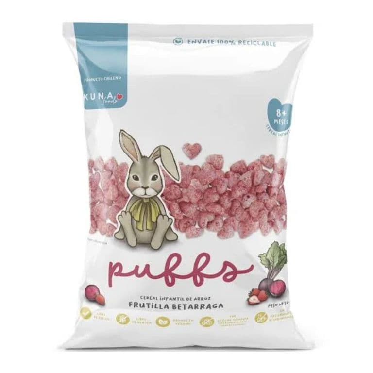 Cereal Infantil Sabor Frutilla y Betarraga Kuna Foods 10 g
