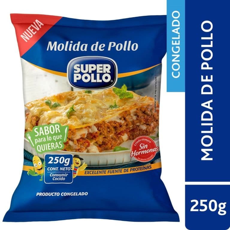 Carne Molida de Pollo Congelada Super Pollo 250 g