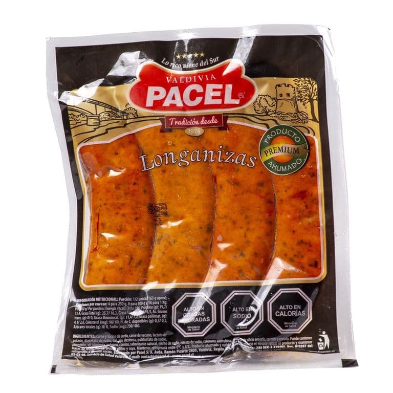 Longaniza Artesanal Pacel 500 g