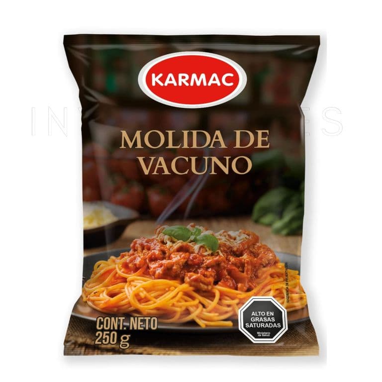 Carne Molida de Vacuno Congelada Karmac 250 g